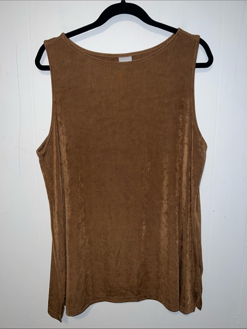 Chico's Brown Shimmer Sleeveless Tank Size 3 (XL 16/18) 0907268